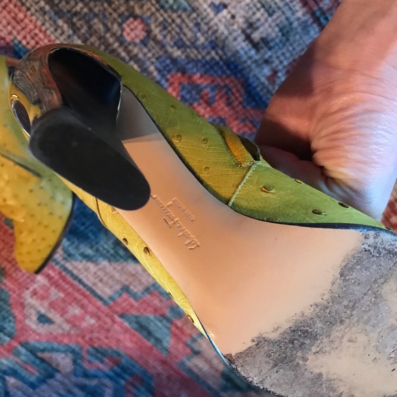 Salvatore Ferragamo Ostrich Booties - Picture 4 of 5